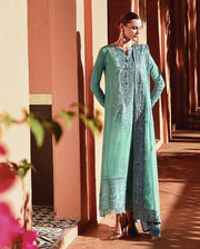 Mushq Hemline Nuvera Embroidered Raw Silk Unstitched 3Pc Suit D-05 Sybil