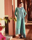 Mushq Hemline Nuvera Embroidered Raw Silk Unstitched 3Pc Suit D-05 Sybil