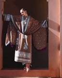 Mushq Hemline Nuvera Embroidered Raw Silk Unstitched 3Pc Suit D-06 Sally