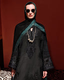 Mushq Hemline Nuvera Embroidered Raw Silk Unstitched 3Pc Suit D-07 Raveena