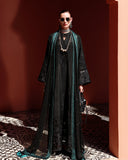 Mushq Hemline Nuvera Embroidered Raw Silk Unstitched 3Pc Suit D-07 Raveena