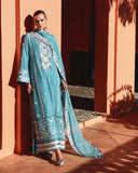 Mushq Hemline Nuvera Embroidered Raw Silk Unstitched 3Pc Suit D-08 Glinda