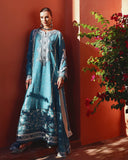 Mushq Hemline Nuvera Embroidered Raw Silk Unstitched 3Pc Suit D-08 Glinda