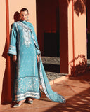 Mushq Hemline Nuvera Embroidered Raw Silk Unstitched 3Pc Suit D-08 Glinda