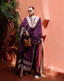 Mushq Hemline Nuvera Embroidered Raw Silk Unstitched 3Pc Suit D-10 Minerva