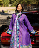 Mushq Hemline Nirvana Echoes Of Serneity Raw Silk Unstitched 3Pc Suit - Cosmic Spindle