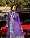 Mushq Hemline Nirvana Echoes Of Serneity Raw Silk Unstitched 3Pc Suit - Cosmic Spindle