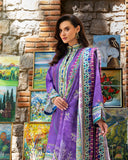 Mushq Hemline Nirvana Echoes Of Serneity Raw Silk Unstitched 3Pc Suit - Cosmic Spindle