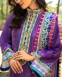 Mushq Hemline Nirvana Echoes Of Serneity Raw Silk Unstitched 3Pc Suit - Cosmic Spindle