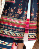 Mushq Hemline Nirvana Echoes Of Serneity Raw Silk Unstitched 3Pc Suit - Nova Bloom