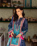 Mushq Hemline Nirvana Echoes Of Serneity Raw Silk Unstitched 3Pc Suit - Nova Bloom