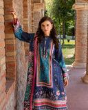 Mushq Hemline Nirvana Echoes Of Serneity Raw Silk Unstitched 3Pc Suit - Nova Bloom