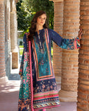 Mushq Hemline Nirvana Echoes Of Serneity Raw Silk Unstitched 3Pc Suit - Nova Bloom