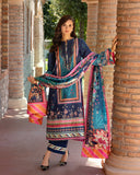 Mushq Hemline Nirvana Echoes Of Serneity Raw Silk Unstitched 3Pc Suit - Nova Bloom