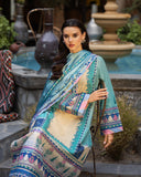 Mushq Hemline Nirvana Echoes Of Serneity Raw Silk Unstitched 3Pc Suit - Seraphic Dust