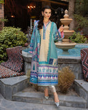 Mushq Hemline Nirvana Echoes Of Serneity Raw Silk Unstitched 3Pc Suit - Seraphic Dust