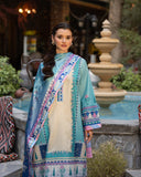 Mushq Hemline Nirvana Echoes Of Serneity Raw Silk Unstitched 3Pc Suit - Seraphic Dust