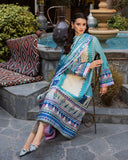 Mushq Hemline Nirvana Echoes Of Serneity Raw Silk Unstitched 3Pc Suit - Seraphic Dust