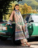 Mushq Hemline Nirvana Echoes Of Serneity Raw Silk Unstitched 3Pc Suit - Aurora Echo