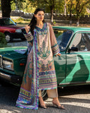 Mushq Hemline Nirvana Echoes Of Serneity Raw Silk Unstitched 3Pc Suit - Aurora Echo