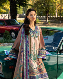 Mushq Hemline Nirvana Echoes Of Serneity Raw Silk Unstitched 3Pc Suit - Aurora Echo