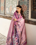 Mushq Hemline Nirvana Echoes Of Serneity Raw Silk Unstitched 3Pc Suit - Stella Song