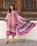 Mushq Hemline Nirvana Echoes Of Serneity Raw Silk Unstitched 3Pc Suit - Stella Song