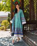 Mushq Hemline Nirvana Echoes Of Serneity Raw Silk Unstitched 3Pc Suit - Lunar Dew
