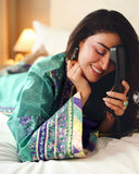 Mushq Nirvana Embroidered Raw Silk Unstitched 3Pc Suit D-01 Main Character