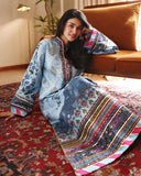 Mushq Nirvana Embroidered Raw Silk Unstitched 3Pc Suit D-02 In my Element