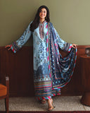 Mushq Nirvana Embroidered Raw Silk Unstitched 3Pc Suit D-02 In my Element