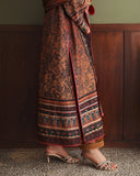Mushq Nirvana Embroidered Raw Silk Unstitched 3Pc Suit D-03 Effortlessly Me