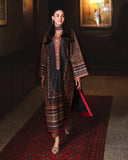 Mushq Nirvana Embroidered Raw Silk Unstitched 3Pc Suit D-03 Effortlessly Me