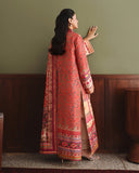 Mushq Nirvana Embroidered Raw Silk Unstitched 3Pc Suit D-04 Rose Mood