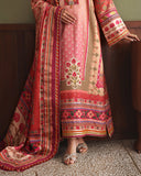 Mushq Nirvana Embroidered Raw Silk Unstitched 3Pc Suit D-04 Rose Mood