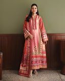 Mushq Nirvana Embroidered Raw Silk Unstitched 3Pc Suit D-04 Rose Mood