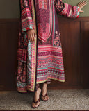 Mushq Nirvana Embroidered Raw Silk Unstitched 3Pc Suit D-05 Day Dreamer