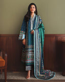 Mushq Nirvana Embroidered Raw Silk Unstitched 3Pc Suit D-07 Scene Stealer