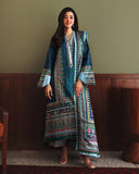 Mushq Nirvana Embroidered Raw Silk Unstitched 3Pc Suit D-07 Scene Stealer