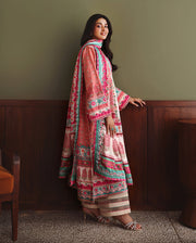 Mushq Nirvana Embroidered Raw Silk Unstitched 3Pc Suit D-09 Born Ready