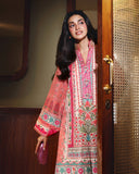Mushq Nirvana Embroidered Raw Silk Unstitched 3Pc Suit D-09 Born Ready