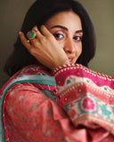 Mushq Nirvana Embroidered Raw Silk Unstitched 3Pc Suit D-09 Born Ready