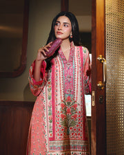 Mushq Nirvana Embroidered Raw Silk Unstitched 3Pc Suit D-09 Born Ready