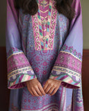 Mushq Nirvana Embroidered Raw Silk Unstitched 3Pc Suit D-10 Naturally Me