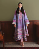 Mushq Nirvana Embroidered Raw Silk Unstitched 3Pc Suit D-10 Naturally Me