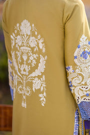 Mushq Hemline The Secerat Garden Unstitched Lawn 3Pc Suit HML24-4A Mystical Fern