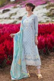 Mushq Hemline The Secerat Garden Unstitched Lawn 3Pc Suit HML24-6A Nixie