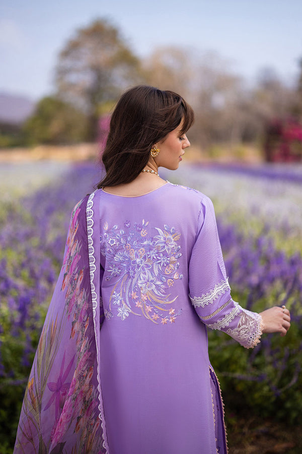 Mushq Hemline The Secerat Garden Unstitched Lawn 3Pc Suit HML24-8B Zyra