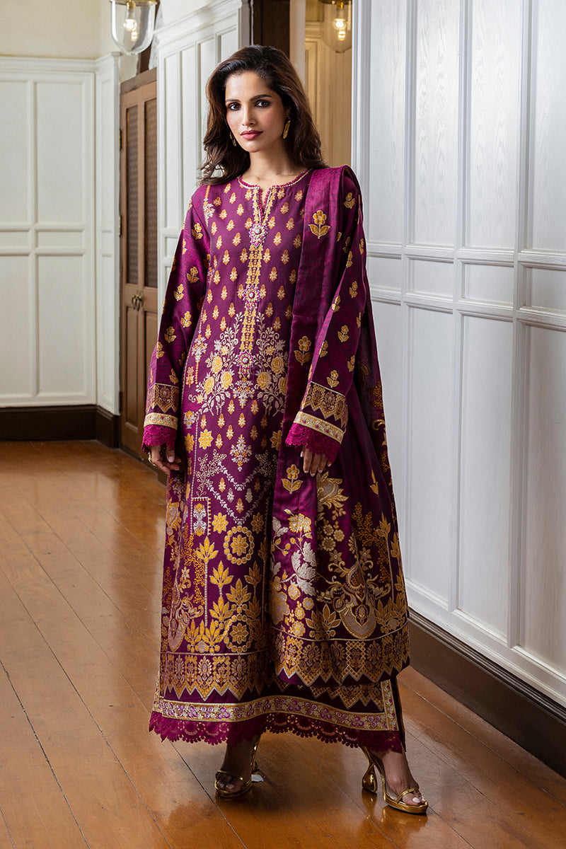 Mushq Seraph Jacquard Lawn Unstitched 3Pc Suit HLM25-04 Eleanor
