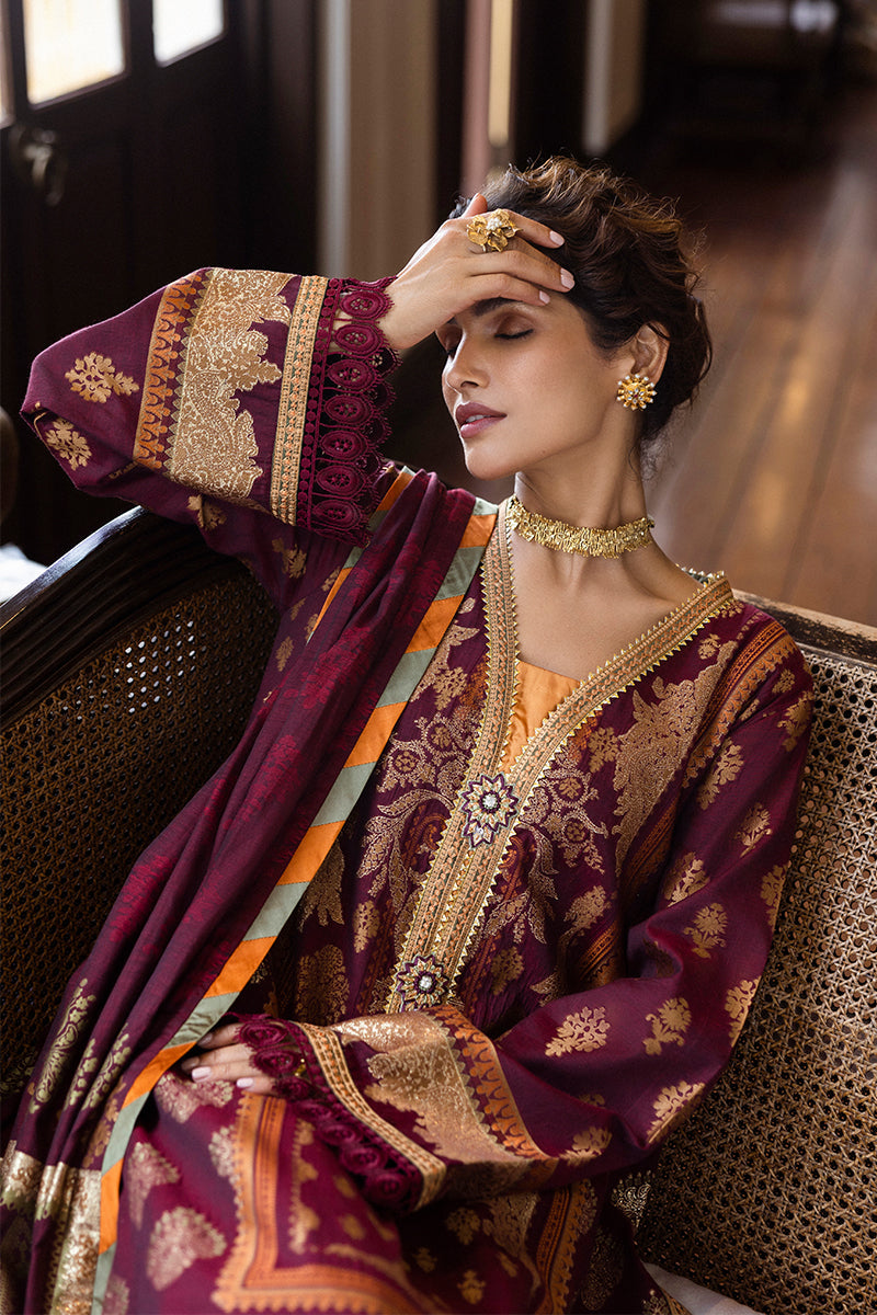 Mushq Seraph Jacquard Lawn Unstitched 3Pc Suit HLM25-05 Morphea